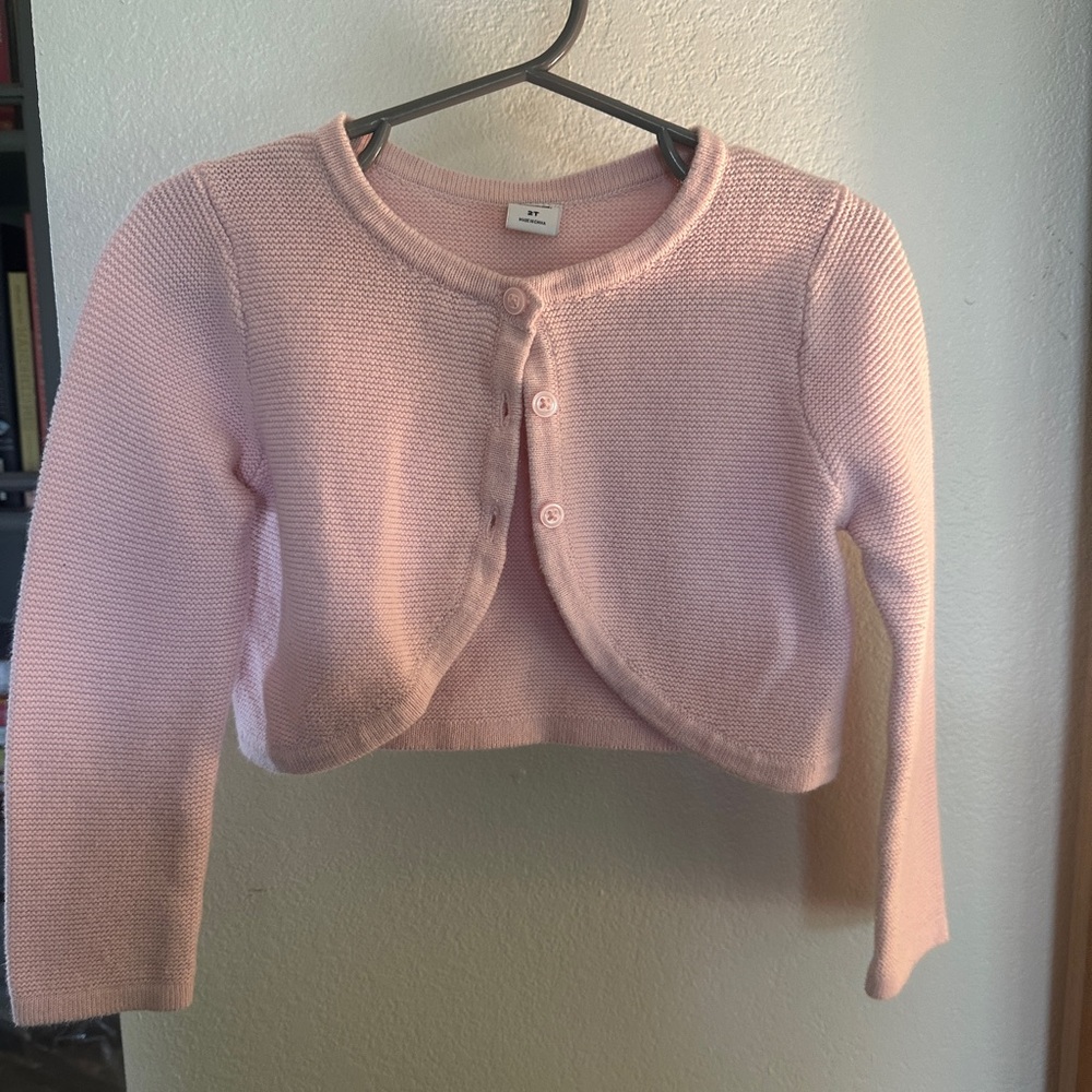Janie & Jack pink cardigan